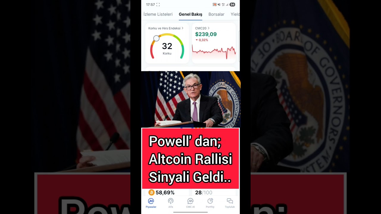 Fed Başkanı Powell' dan Altcoin Rallisi Geliyor Sinyali  Verildi!