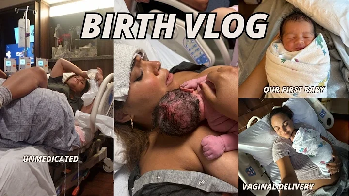 NATURAL BIRTH VLOG // Unmedicated labor + delivery of our first baby 💙