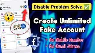 UNLIMITED Facebook Account Create New Trick | Facebook Fake id Kaise Banaye  | King TECH