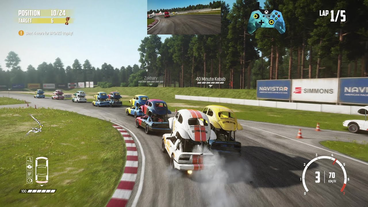 Wreckfest 25.04.03 Double Decker Rumble Race - Espedalen Raceway Short Circuit Reverse