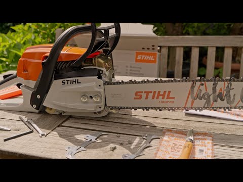 New Stihl 261 chainsaw for construction work - YouTube