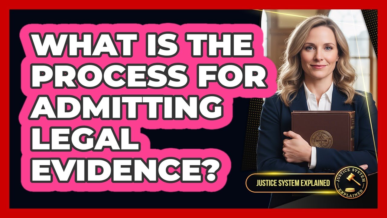 What Is the Process for Admitting Legal Evidence? - YouTube