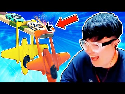 협동 암레이스 2부… 비행기 미친ㅋㅋㅋㅋ레전드 각 날카롭게 <strong>섯다</strong>..!! GTA5 작업레이스 [사모장]