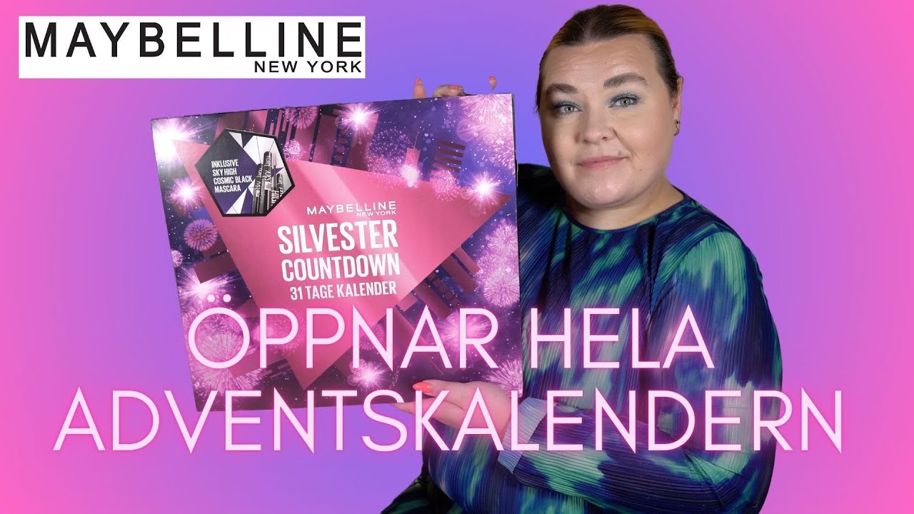ÖPPNAR MAYBELLINE ADVENTSKALENDER 2023