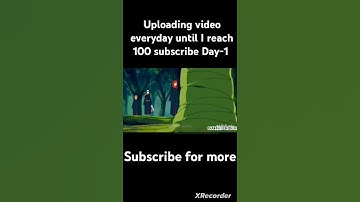 #uploading video everyday until I reach 100 subscribe Day -1 plz subscribe😅