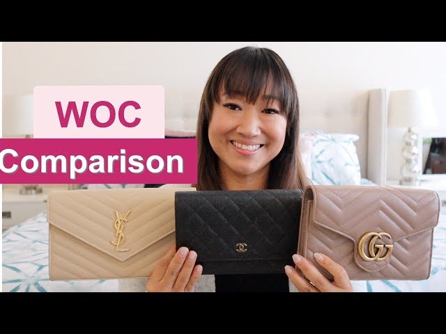 Comparison: Lv twist chain wallet & Chanel woc 