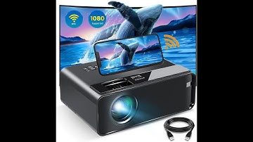 ELEPHAS 2021 Upgrade WiFi Movie Projector with Synchronize Smartphone Screen,