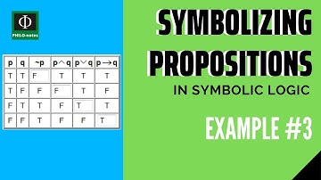 Symbolizing Propositions in Logic Example #3 (See link below for more videos in Symbolic Logic)