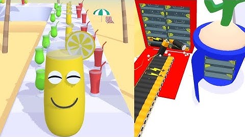 Juice Run vs Battery Run 3D - All Levels Walkthrough Android iOS Gameplay MEGA UPDATE 4K Ep 50