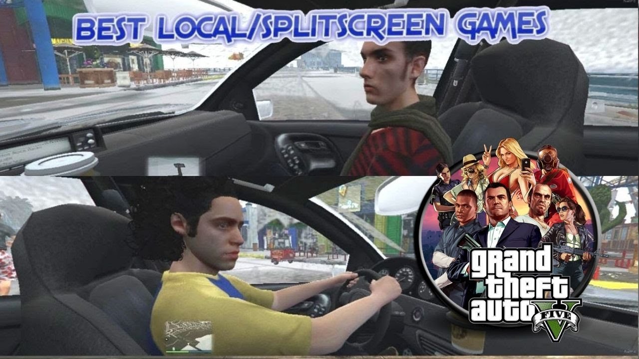 GTA V Split Screen - Multiplayer Free Roam [Gameplay] #2 - YouTube