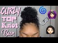 How I Do My Curly Top Knot “Bun&quot;