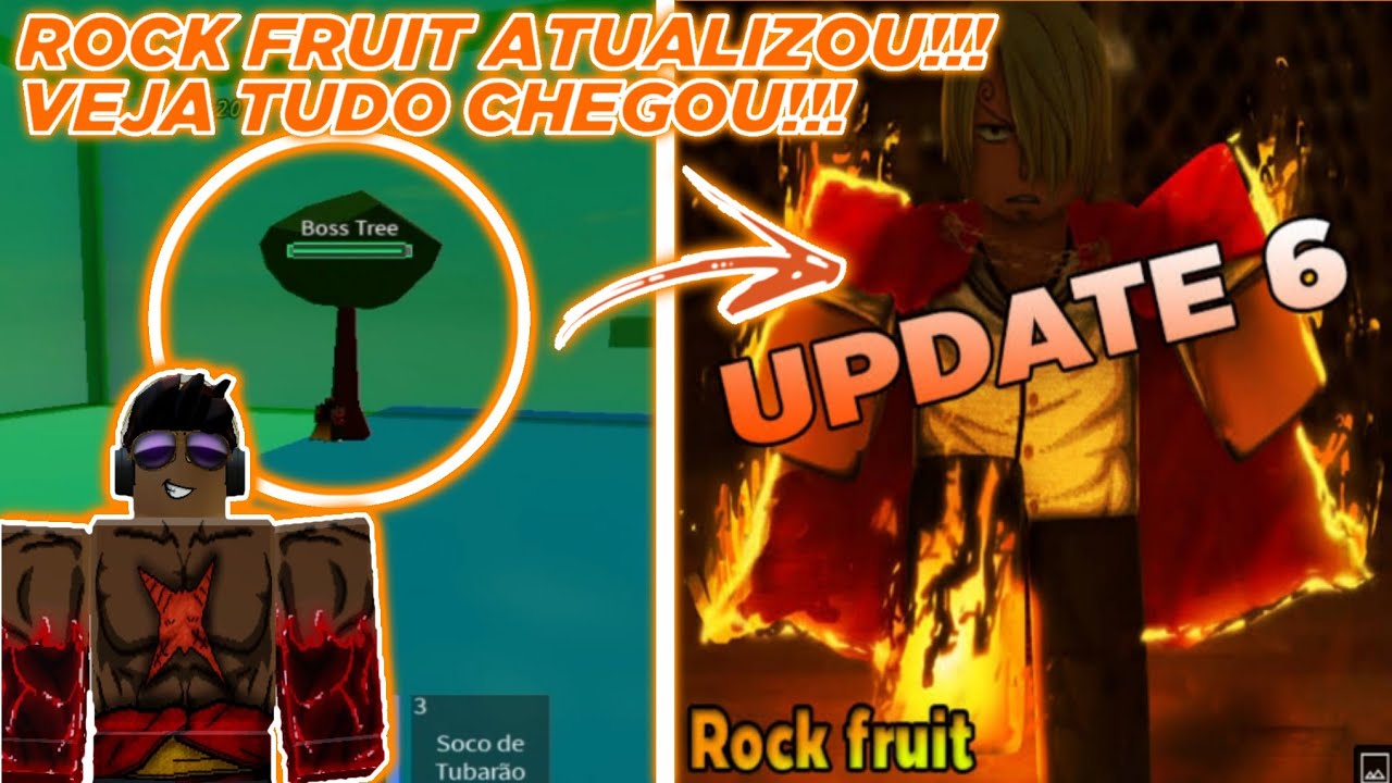 ROCK FRUIT ATUALIZOU VEIO NOVO BOSS NOVA ESPADA VEJA TUDO QUE VEIO ...