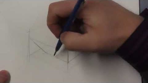2 point perspective tutorial - sketching coffee tables Part 1