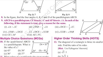 ABCD is a parallelogram. CE bisects angle C and AF bisects angle A. in each of the following