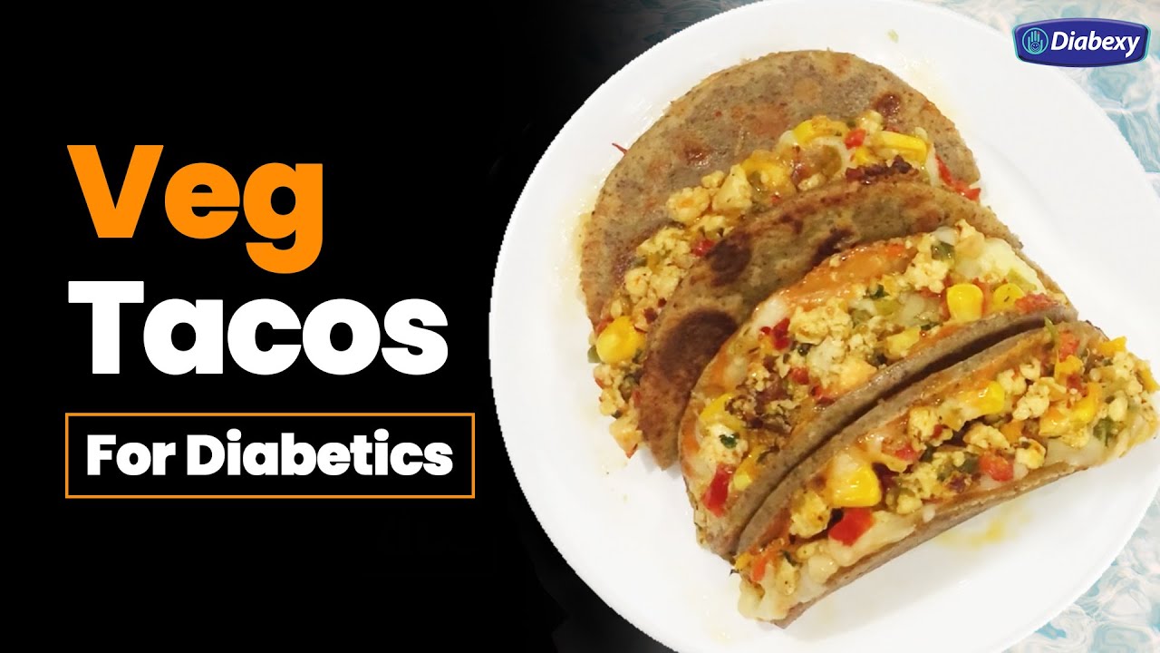 Tasty Veg TACOS Recipe for Diabetic Patients Low GL Veg Tacos Diabetic Meal Ideas by Diabexy