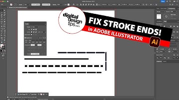 How to Control Stroke Ends, Dashes & Stroke Alignment in Illustrator