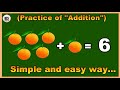 Practice of Addition for kids for pre primary classes (nursery) from Ananya Kids TV