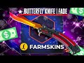 I PULLED BUTTTERFLY FADE ON CRAZY CASE BATTLE | Farmskins Promo Code 2025 | CS2 Case Opening