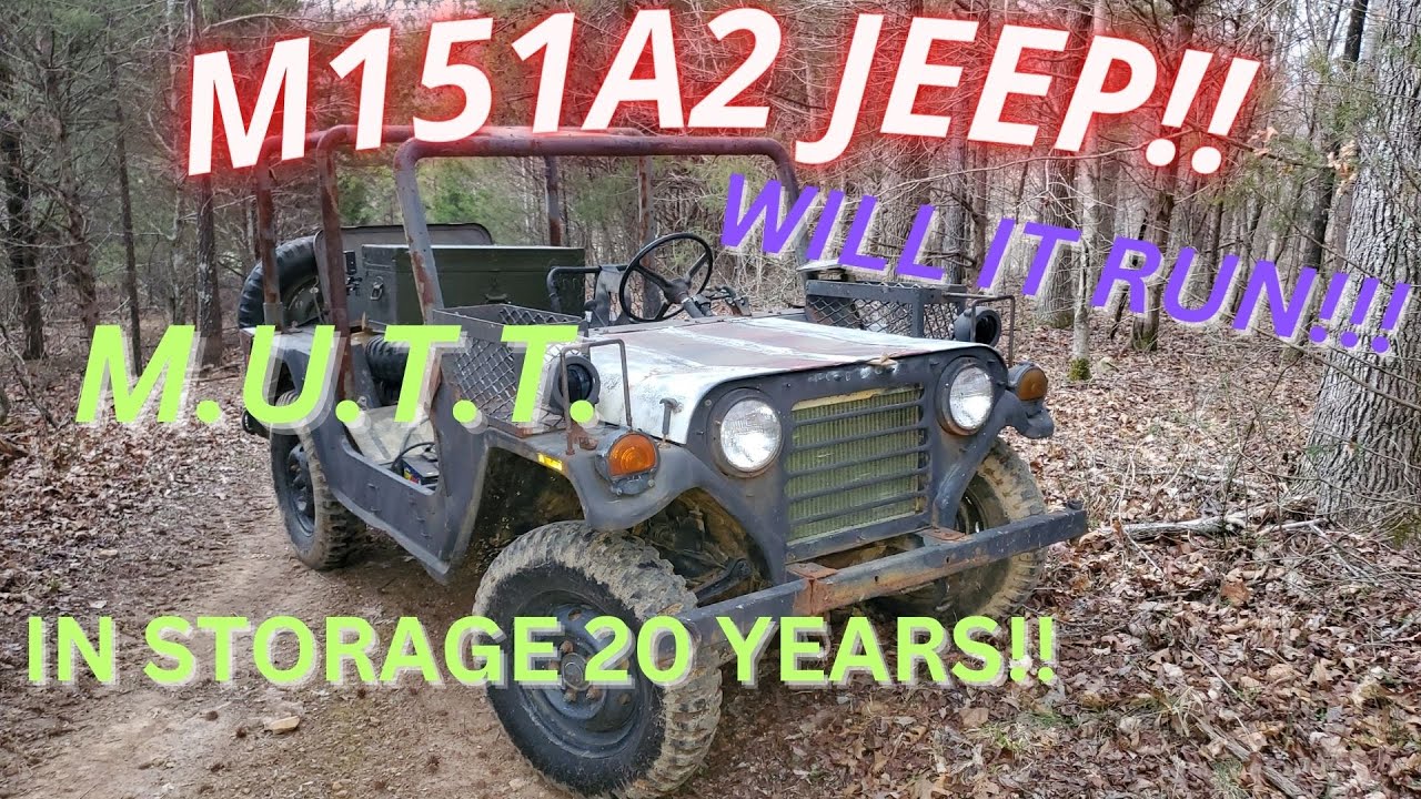 M151A2 M.U.T.T. Jeep Stored 20 years!! Will It Run And Drive Again