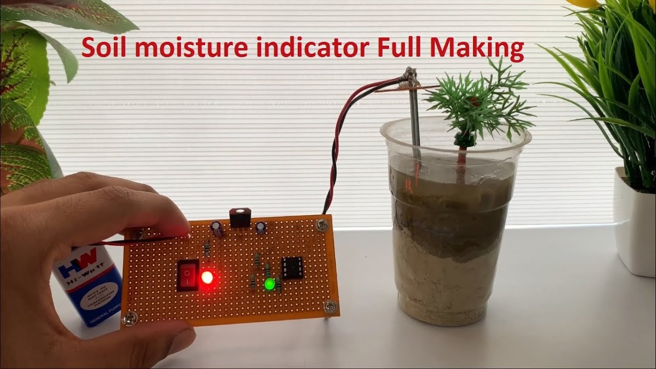 Soil moisture indicator using LM358 IC Full Making IC Based Mini