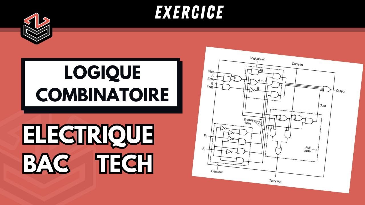 ÉLECTRIQUE ⚡ Part 15 : Exercice Logique Combinatoire