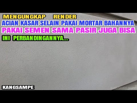 Video: Plaster dinding kasar buat sendiri: bahan, cara memohon