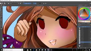 Anime digital art time lapse (speedpaint)