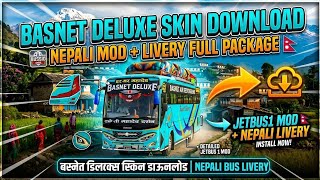 Basnet Deluxe Bus Skin Livery Download From Bussid Maleo Jetbus1 Mod Nepali Bus Livery (HD Quality) screenshot 3