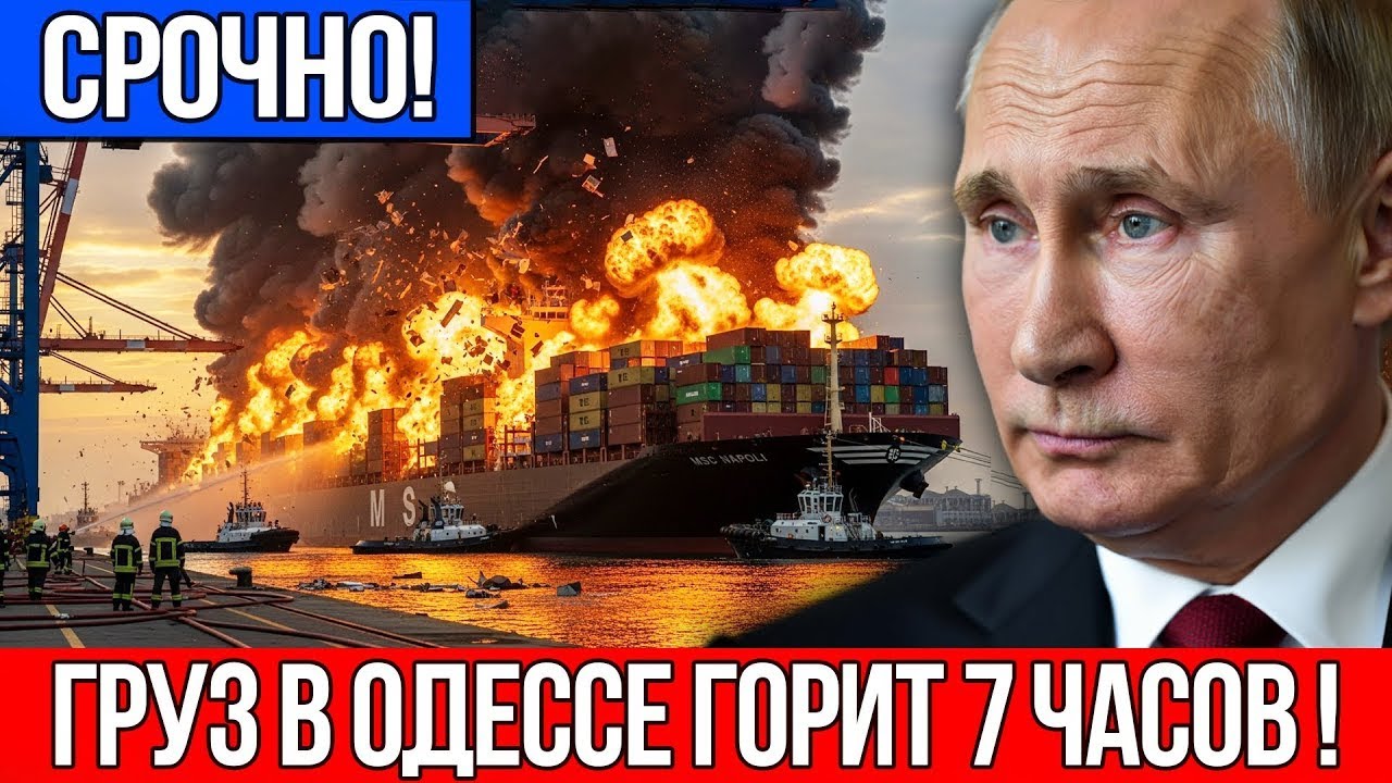 Night Hell in Odessa: 7 Hours of Nonstop Fire After Turkish Shipment Strike