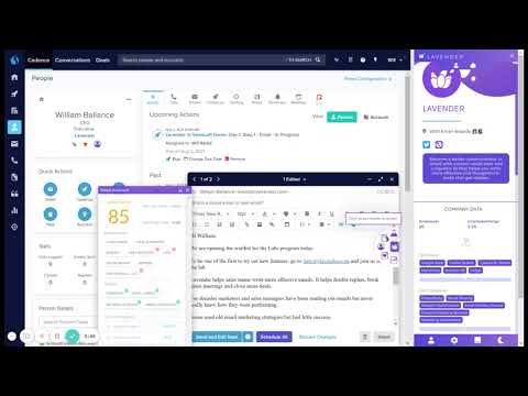 Lavender in SalesLoft