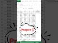Use PROPER Function in Excel in 30 Seconds! | Capitalize Text Easily  #excel