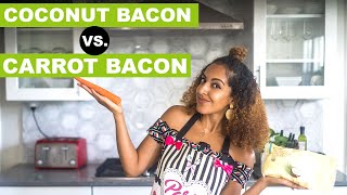 CARROT BACON vs COCONUT BACON | I Tried Tabitha Brown's Viral Recipe!