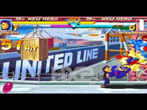 Marvel Super Heroes Psylocke Stunt combo 7