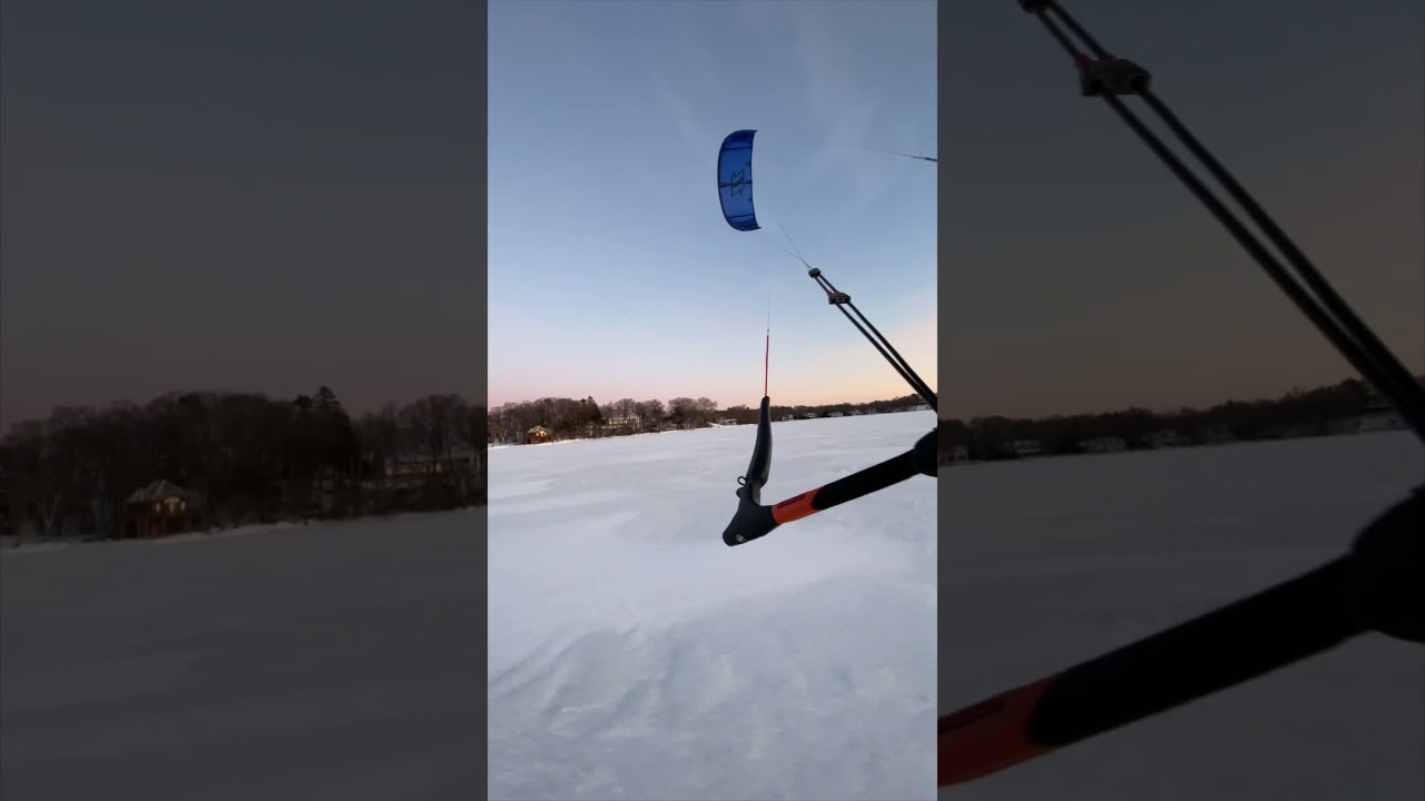 Kite Ski Sunset ⛄️ SNOW ❤️ 