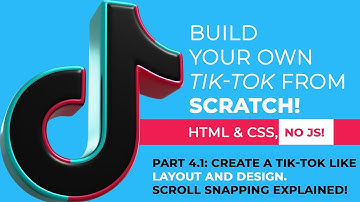 How to create a Tik-tok like layout and design using HTML and CSS, Scroll snapping explained!
