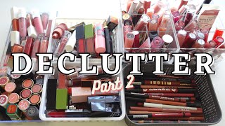 DECLUTTER - Lipsticks, Lip Gloss, Lip Liners, Lip Oils. Whole Lip Collection. PART 2
