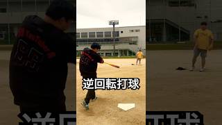 超最新ウレタンバットで逆スピン!打球が爆伸び #shorts