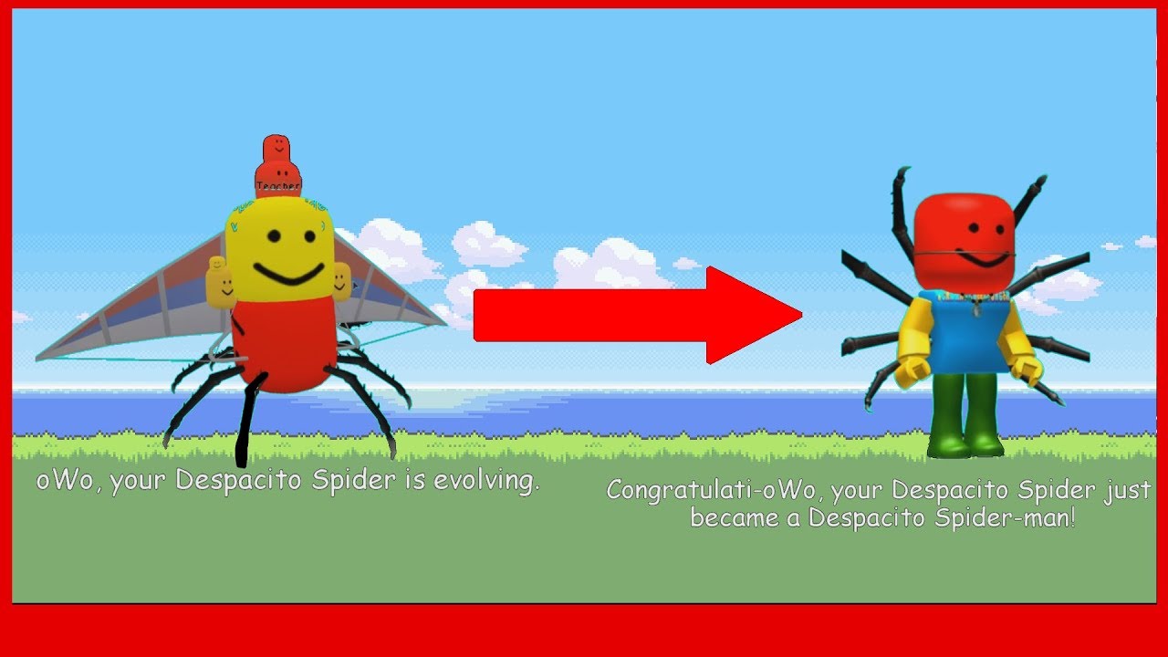 Despacito Spider Evolves Into Despacito Spider Man Last Video Outtakes Youtube - how to be despacito spider in robloxian highschool youtube