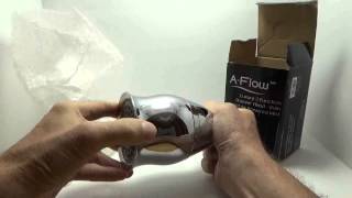 A-FlowTM AirPowered Luxury Dual Function Showerhead; Rain Spray & Mist