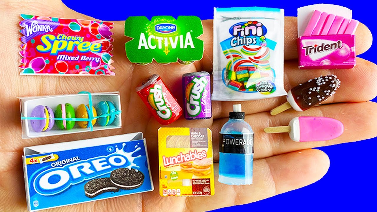 ⁣20 DIY MINIATURE FOOD AND DRINKS REALISTIC HACKS AND CRAFTS !!!