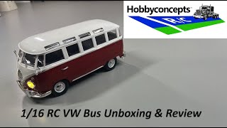 Career Overview 1/16 Maisto RC VW Bus - Unboxing & Review