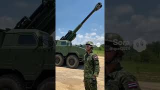 🎯#CAESAR#155mm#SelfPropelledHowitzer#Artillery#FranceDefense#อาวุธสมัยใหม่#เทคโนโลยีทหา #army