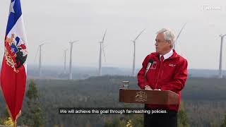 Chilean President Sebastián Piñera Has Visited The San Gabriel Wind Farm Acciona