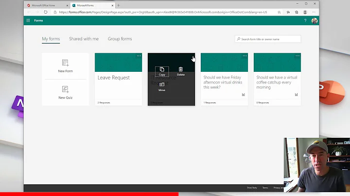 Microsoft Forms - Move your Form to a Group Form