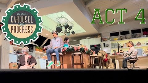 Act 4 Christmas scene of Walt Disney’s Carousel of Progress - at Magic Kingdom Park