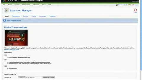 CASE Tutorial Installing a Joomla template