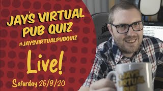 Virtual Pub Quiz, Saturday 26th September