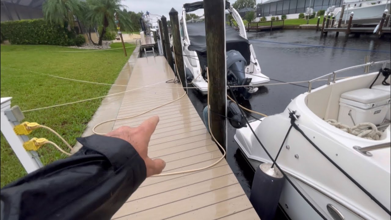 Hurricane Milton Boat Prep in Cape Coral