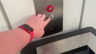 Scenic & shaftless! 2 Kone hydraulic elevators @ Hilton & Sheraton Universal City Shuttles, LA