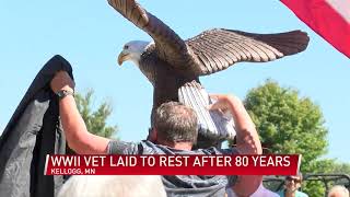 WWII vet's remains return home after 80 years